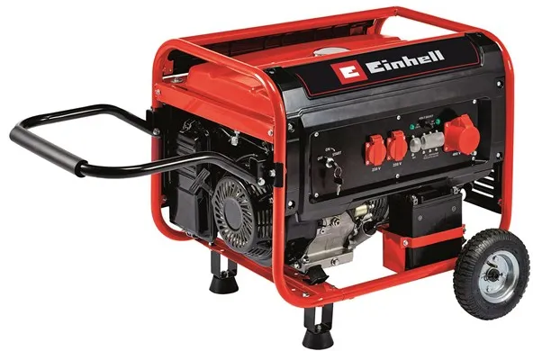 Einhell TC-PG 65/E5 petrol-powered generator with 2x230 volts and 1x400 volts