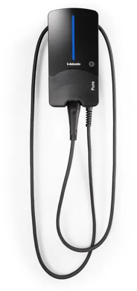 Webasto Pure Charging Box 11 kW Type 2 Black Edition with 7 m cable - Integrated Type B residual current relay